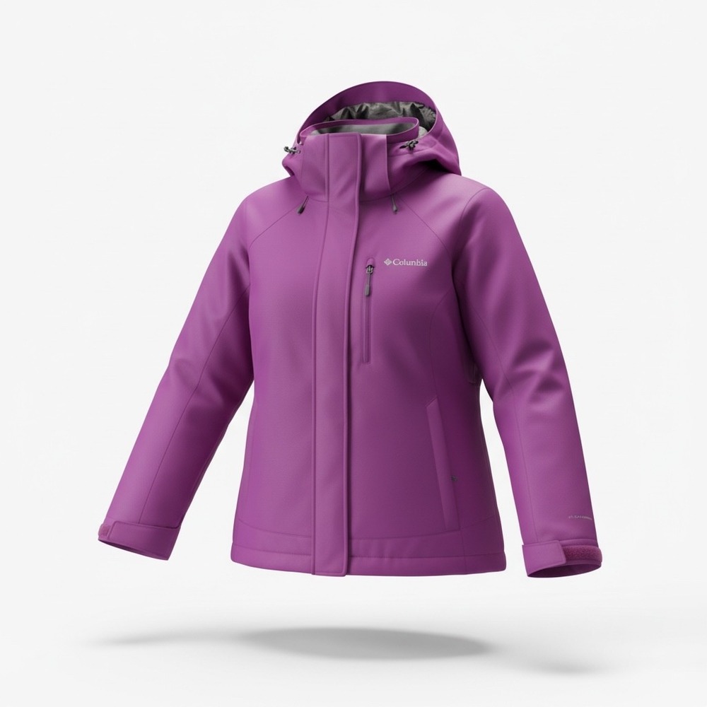 Columbia Interchange Omni-Heat‎ Hooded Jacket Magenta Purple XS XR7069